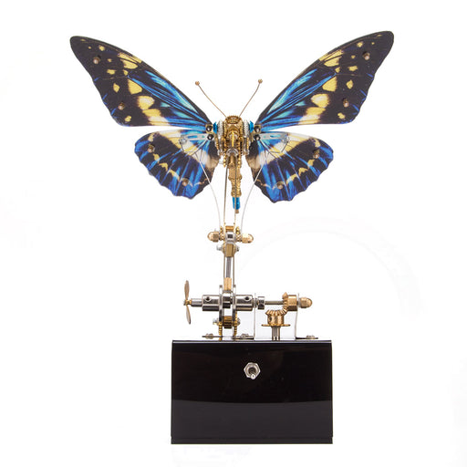 Mechanical 3D DIY Dynamic Butterfly Metal Model Building Kits with Music Box