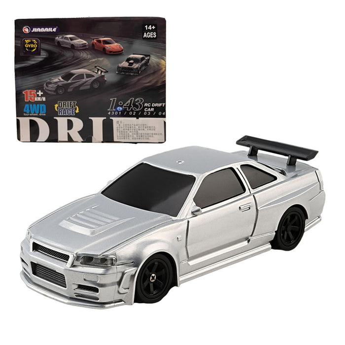 1/43 scale 2.4G 4wd full-proportion rc electric mini racing drift car model