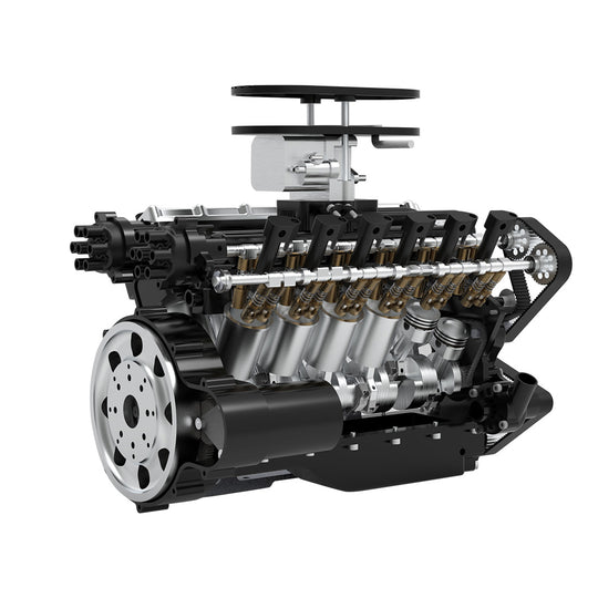 enjomor v12 engine model that works gs-v12 gas engine johnnyq90 large scale model v12 72cc chuan qi 