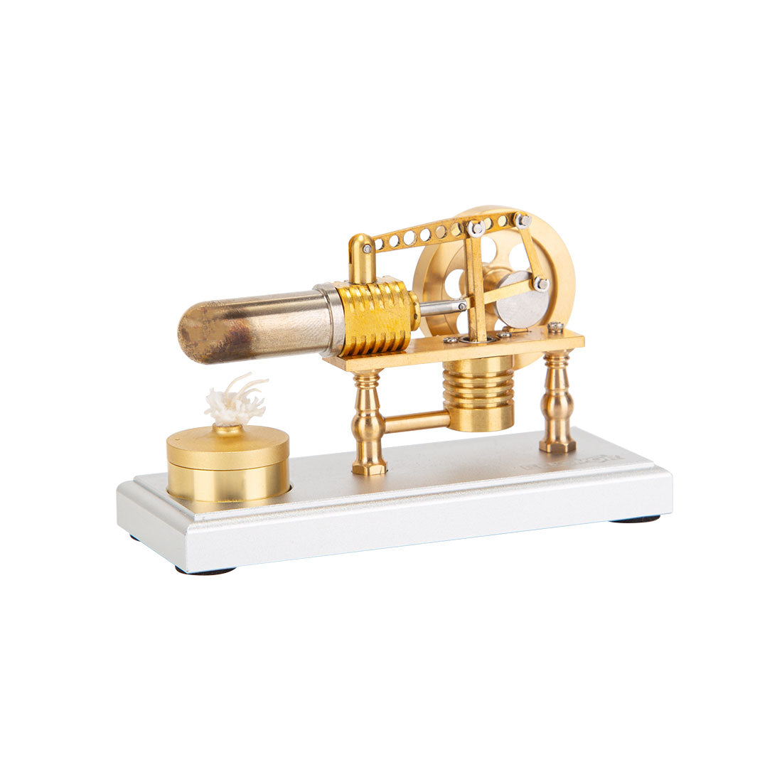 ENJOMOR Robinson Stirling Engine Mini Hot Air Stirling External Combustion Engine STEM Toy (RTR Version)