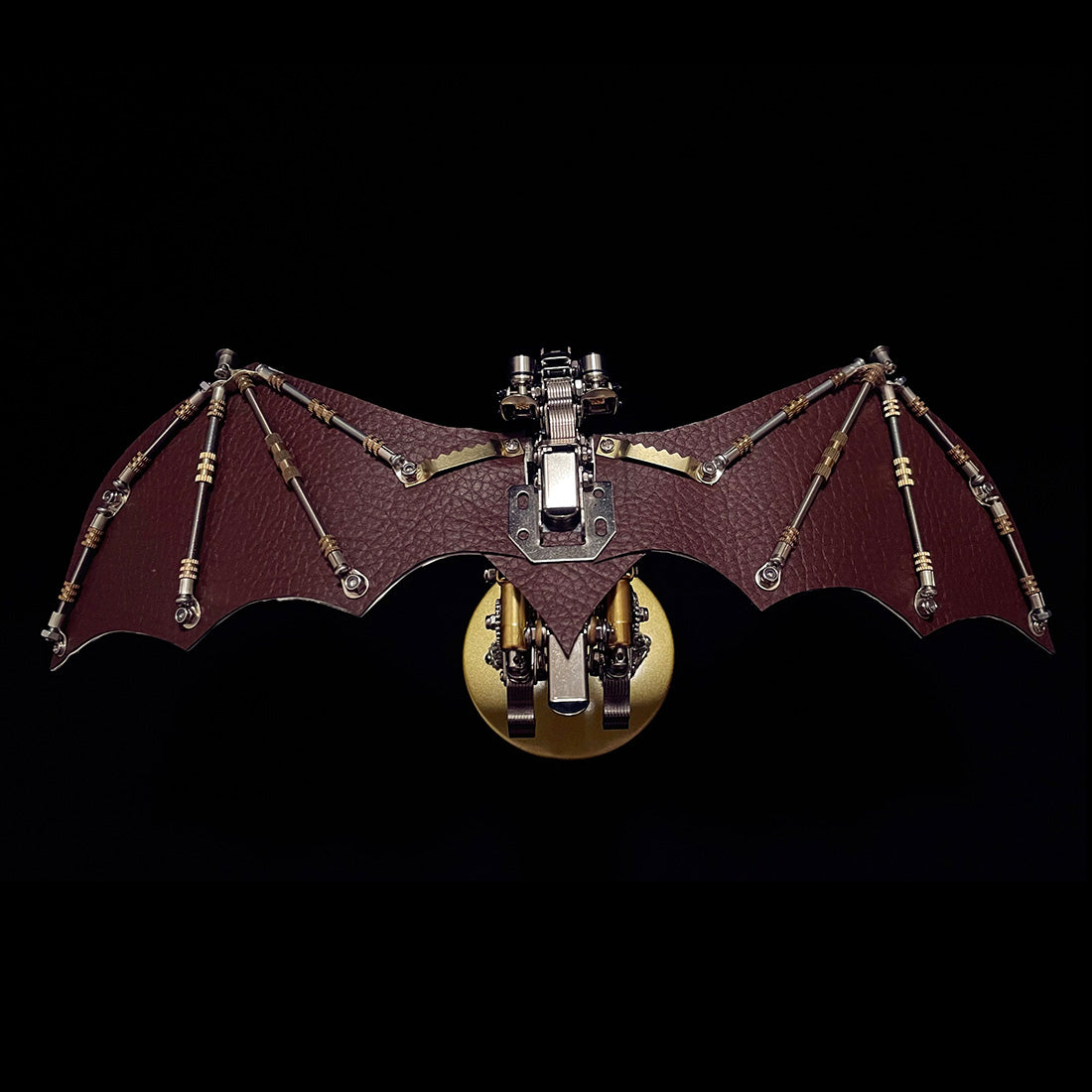 3D Bat Mechanical Steampunk Metal Assembly Animal Model Creepy Halloween Decor