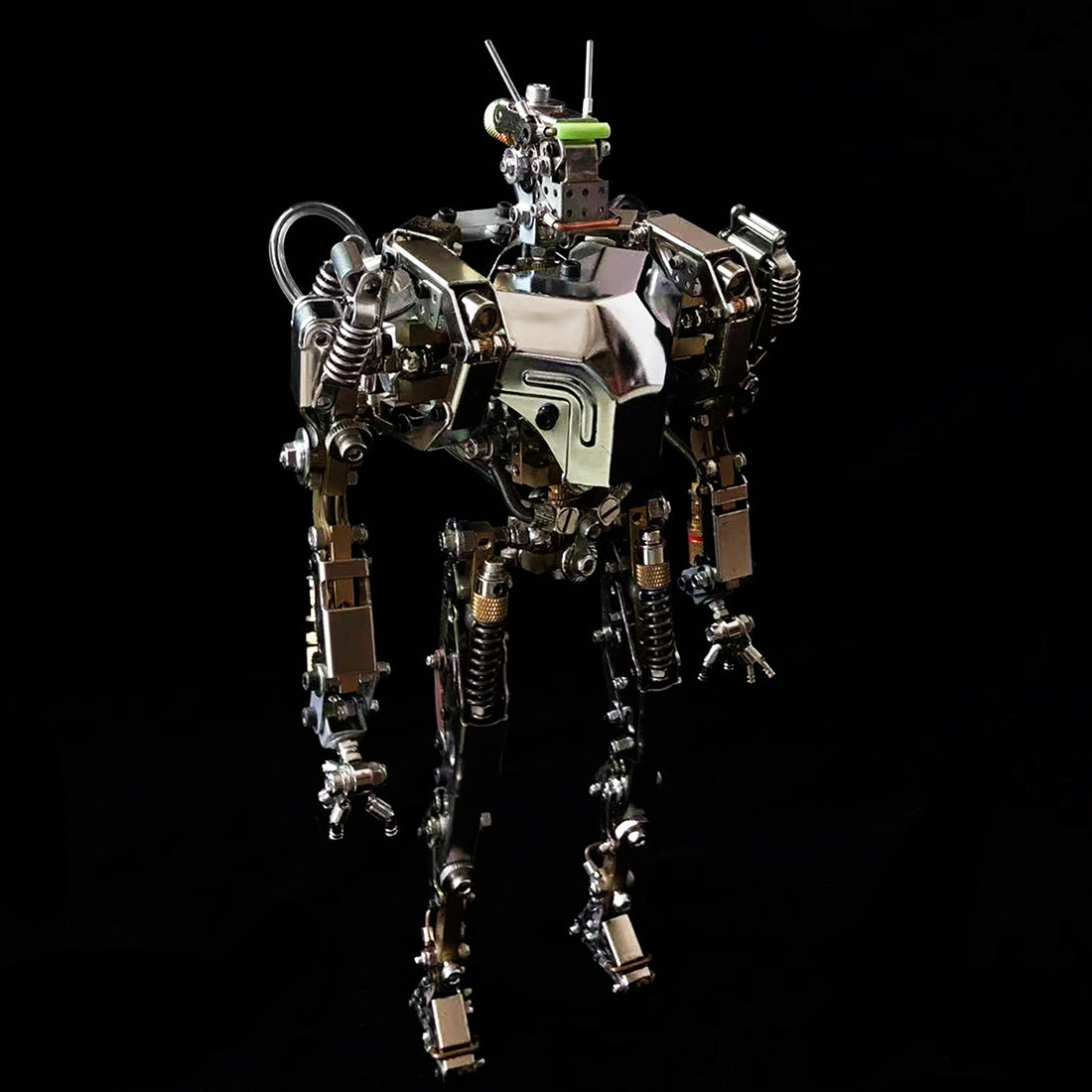 Humanoid-1 3D Metal Future Mech War Machine Model with Articulated Joints & Lights