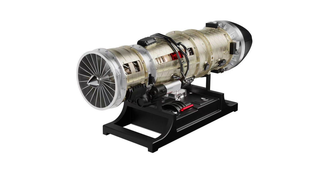 teching metal turbofan engine model kit that works build your own turbojet engine electric small bypass ratio twin rotor aircraft model dm135 strike fighter