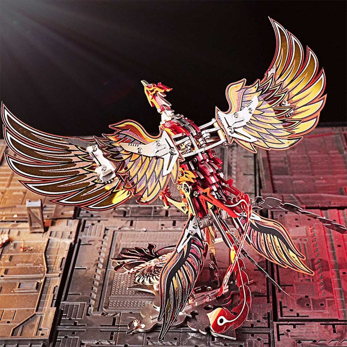 3D Metal Mechanical Phoenix Assembly Model Kit with Mechanical Transmission