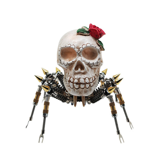 3D Metal Skull Spider Night Light Assembly Model Kit 