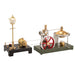 ENJOMOR Retro Vertical Steam Engine Kit with Spherical Boiler and RETROL Mini Steam Generator and Lamp Scene Model Set