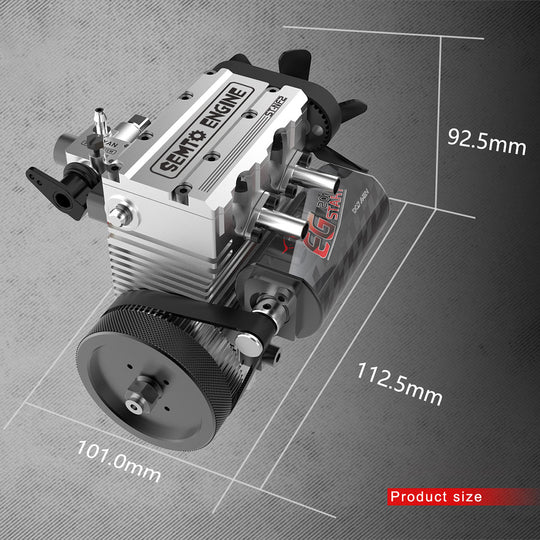 OTTO MOTOR & TOYAN FS-L200AC Engine 7cc SOHC Mini Inline 2-cylinder 4-stroke Air-cooled Nitro Engine Model Kit