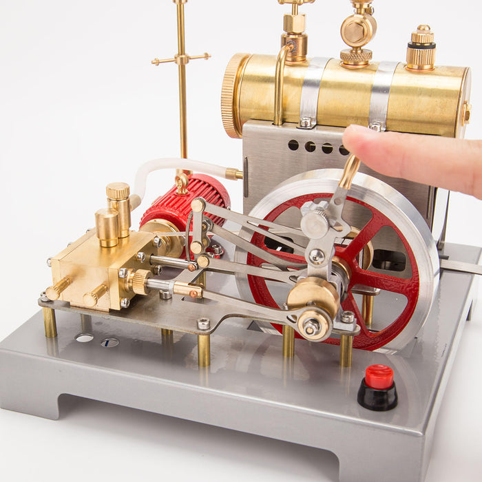 retrol se-02 metal steam engine model and boiler model kit with generator and street lamp