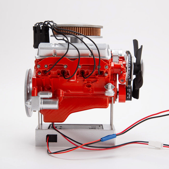 ENJOMOR 1/6 Scale 3D Printed Simulated Electric V8 Internal Combustion Engine Model Kit - Build Your Own V8 Engine