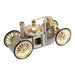 ENJOMOR Antique Metal Steam-Powered Car Model Retrol Steam Engine Model Car STEM Toy Christmas Gift Collection