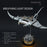 Manta Ray Mechanical Marine Biological 3D Metal Assembly Model with Lights