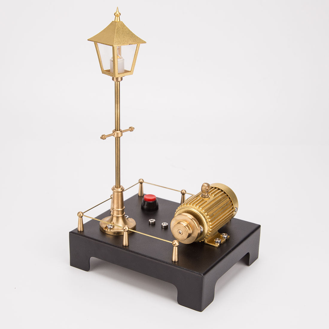 Retro Steam Engine Kit with Boiler Mini Steam Generator and Lamp