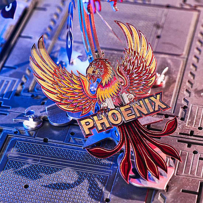 3D Metal Mechanical Phoenix Assembly Model Kit with Mechanical Transmission