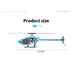 YU XIANG F280 2.4G 6CH RC Brushless Direct Drive 3D/6G Stunt Helicopter RTF Model