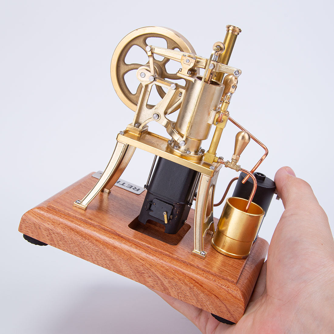 RETROL R01 1/12 Scale Hot Air Pumping Engine Model Water-cooled Stirling External Combustion Engine Mechanical Toy Set