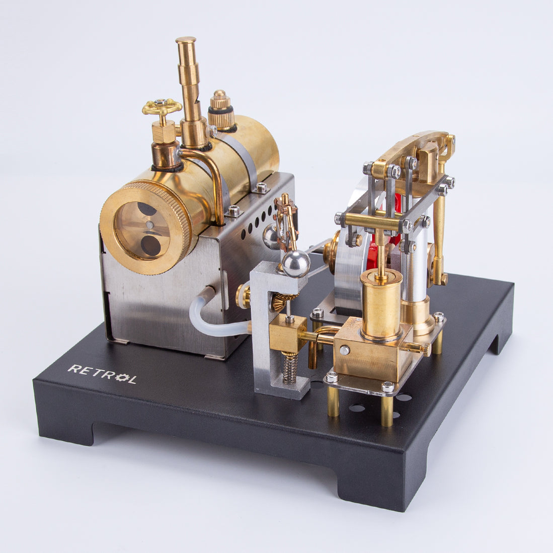 RETROL Full Metal Beam Engine Steam Engine Model Kit with Horizontal B ...