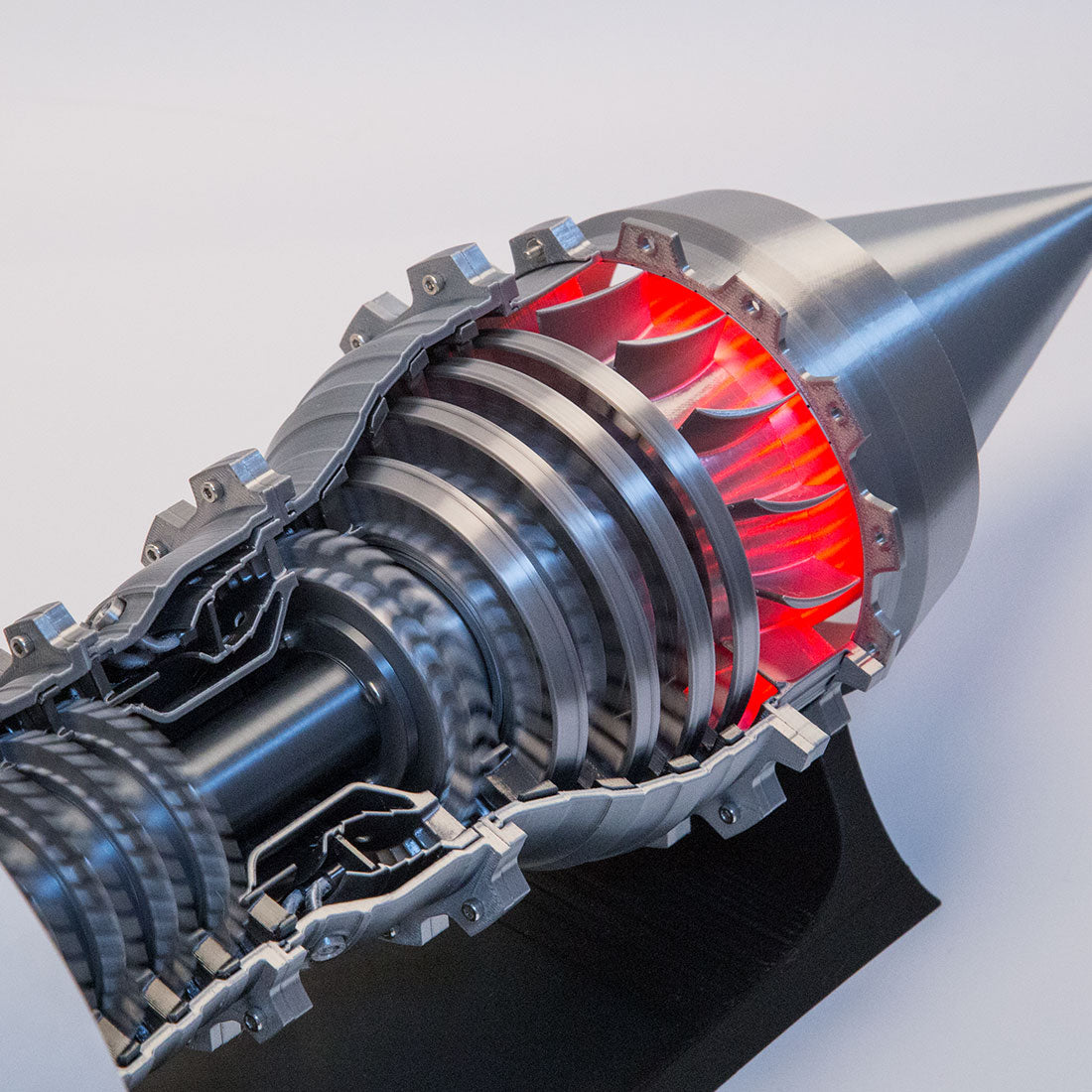 SKYMECH TRENT900 1/15 Scale 3D Printed Functional Turbofan Aircraft Engine Model (RTR Electric Light Version)