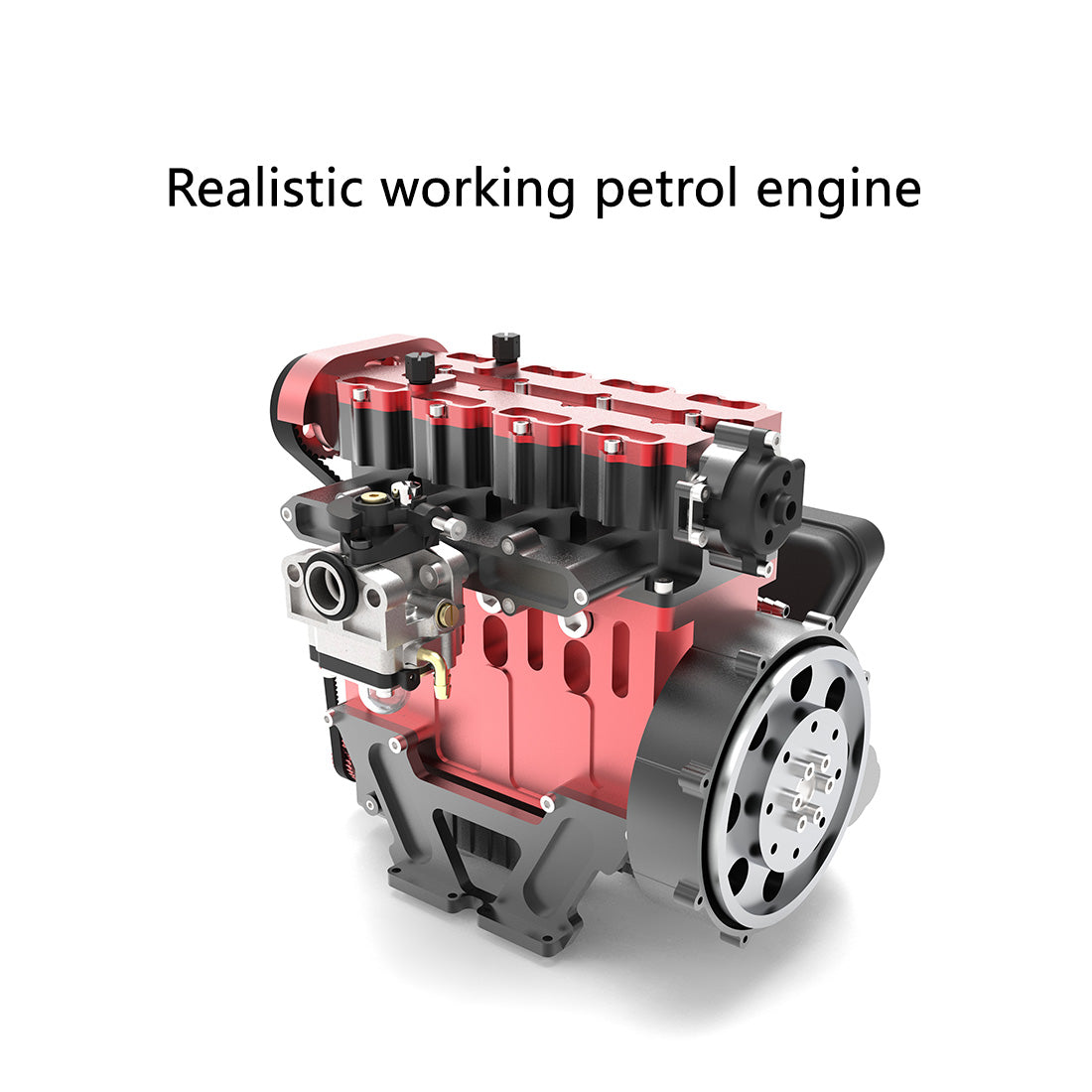 enginediy l4 engine enjomor gs l4 dohc inline 4 cylinder 4 stroke water-cooled rc gasoline engine model that works ic engine