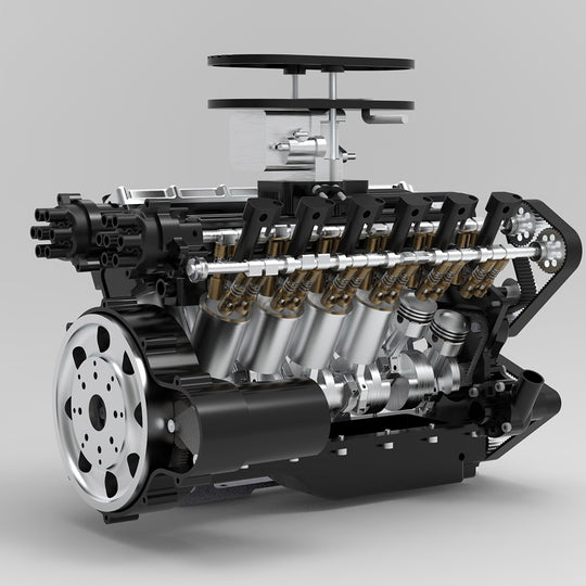 enjomor v12 engine model that works gs-v12 gas engine johnnyq90 large scale model v12 72cc chuan qi 