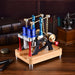 enjomor alpha balance beam dual cylinder hot air stirling engine external combustion engine model