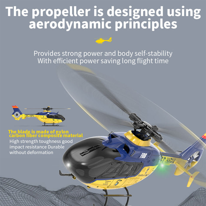 YU XIANG EC-135 RC Helicopter 1/36 2.4G 6CH Direct Drive Brushless 3D/6G Model