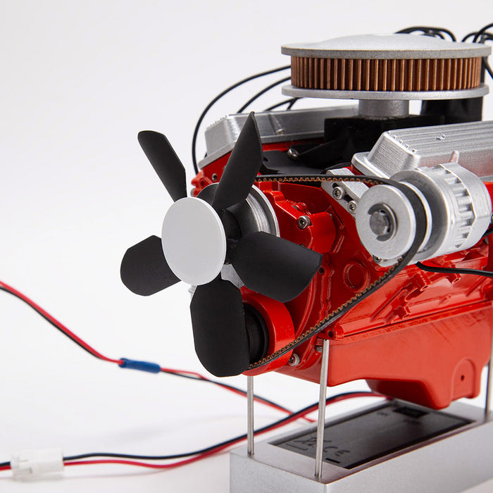 ENJOMOR 1/6 Scale 3D Printed Simulated Electric V8 Internal Combustion Engine Model Kit - Build Your Own V8 Engine