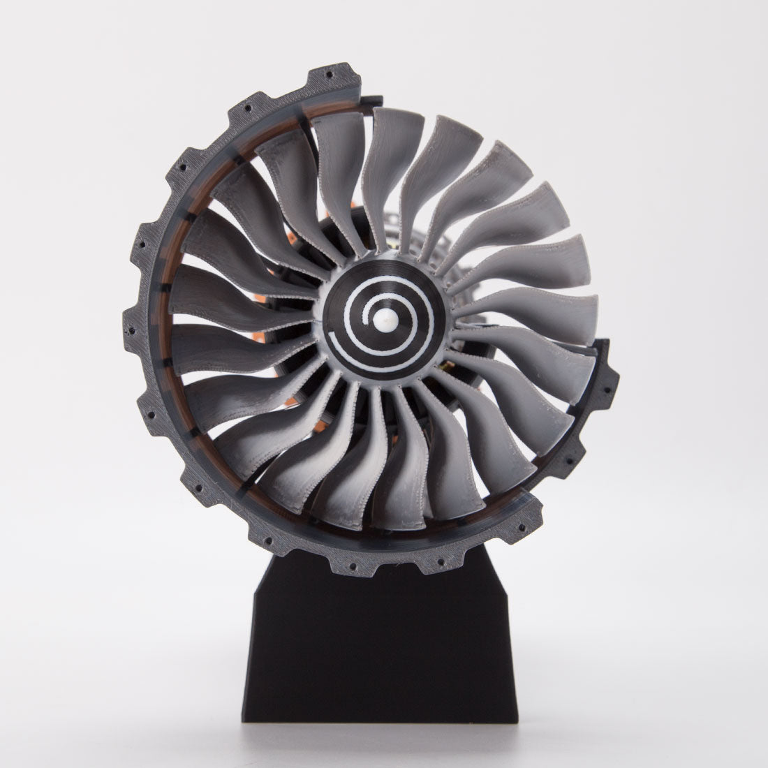 skymech tr900 diy functional turbofan aero aircraft engine 3d printed assembly model dynamic kit version 