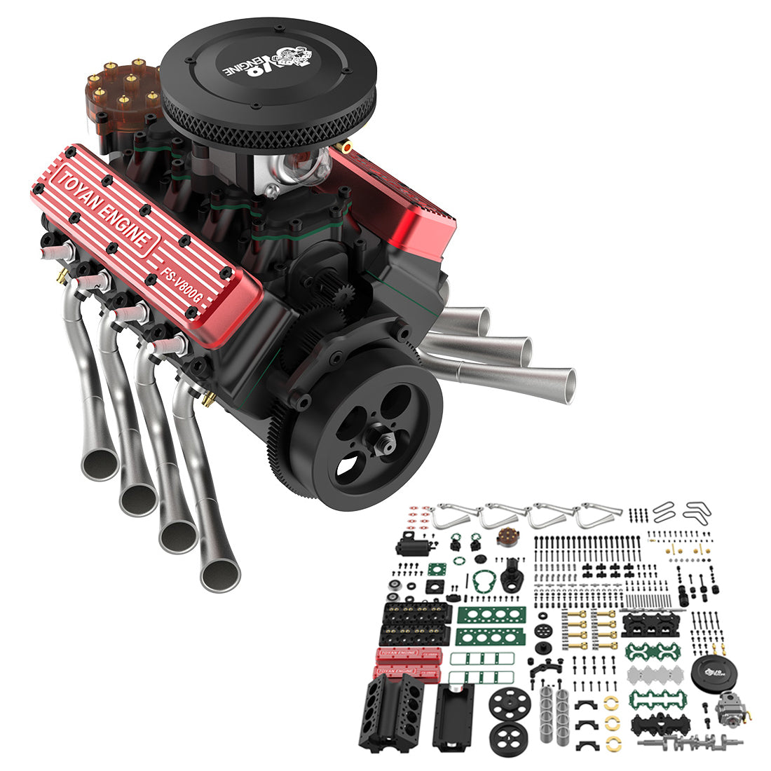 toyan v8 engine model kit that works build your own v8 engine