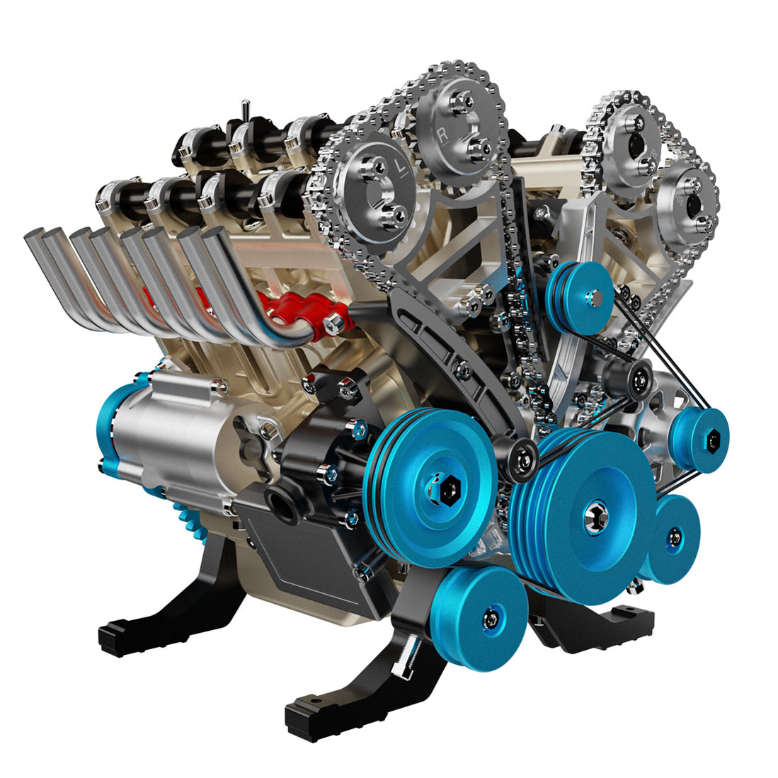 V8 Engine Model Kit that Works - Build Your Own V8 Engine - TECHING 1 ...