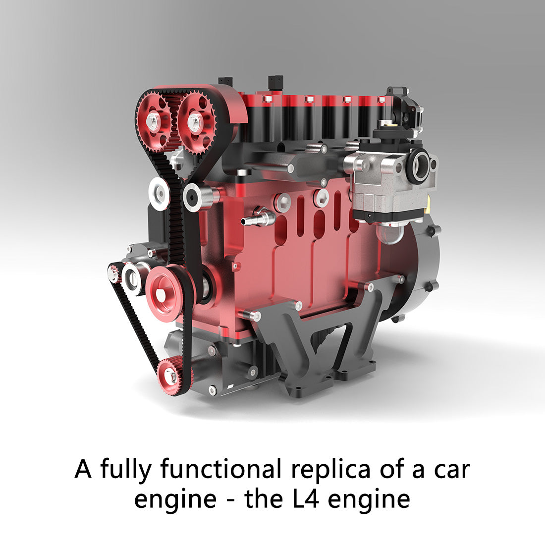 enginediy l4 engine enjomor gs l4 dohc inline 4 cylinder 4 stroke water-cooled rc gasoline engine model that works ic engine