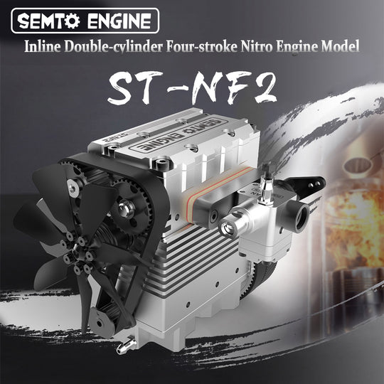 OTTO MOTOR & TOYAN FS-L200AC Engine 7cc SOHC Mini Inline 2-cylinder 4-stroke Air-cooled Nitro Engine Model Kit