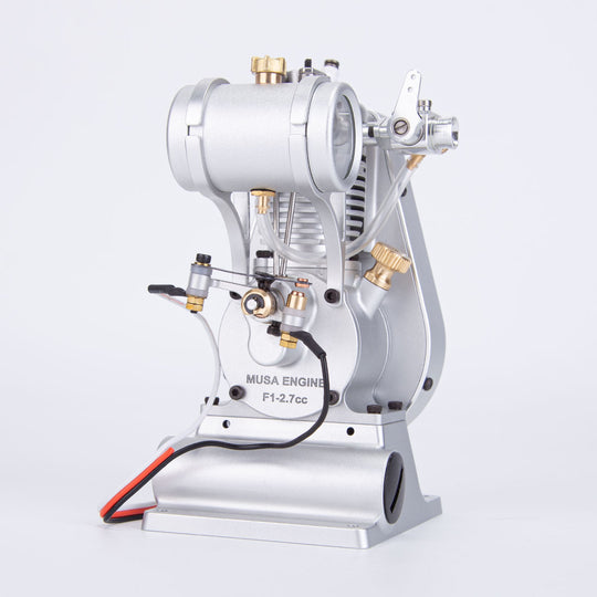 MUSA F1-2.7cc Mini OHV Vertical Single-Cylinder Four-Stroke Air Cooled Gasoline Engine Internal Combustion Engine Model Crafts