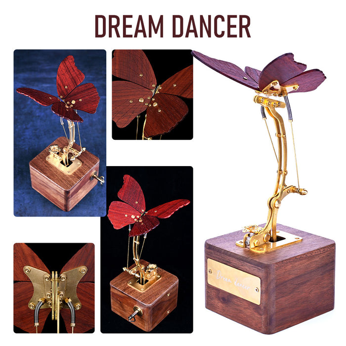 Flying Butterfly Model Kit 3D Dynamic Mechanical Crafts Kinetic Butterfly Model Kit for Kids, Teens, and Adults