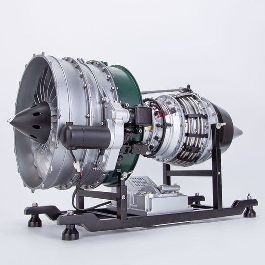 teching metal turbofan engine model kit that works build your own jet engine building set kota scale model DM119