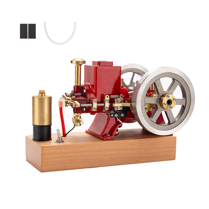 Hit and Miss Engine 6cc Metal Single Cylinder 4-Stroke IC Engine with Ignition Device Gift Collection