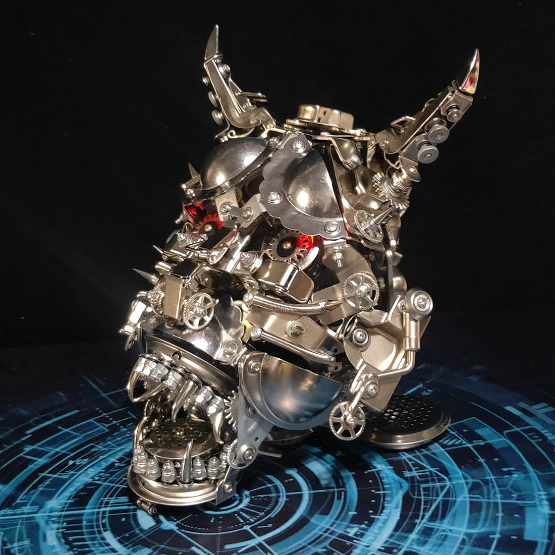 Hannya 3D DIY Mechanical Punk Japanese Ghast Mask Metal Assembly Model