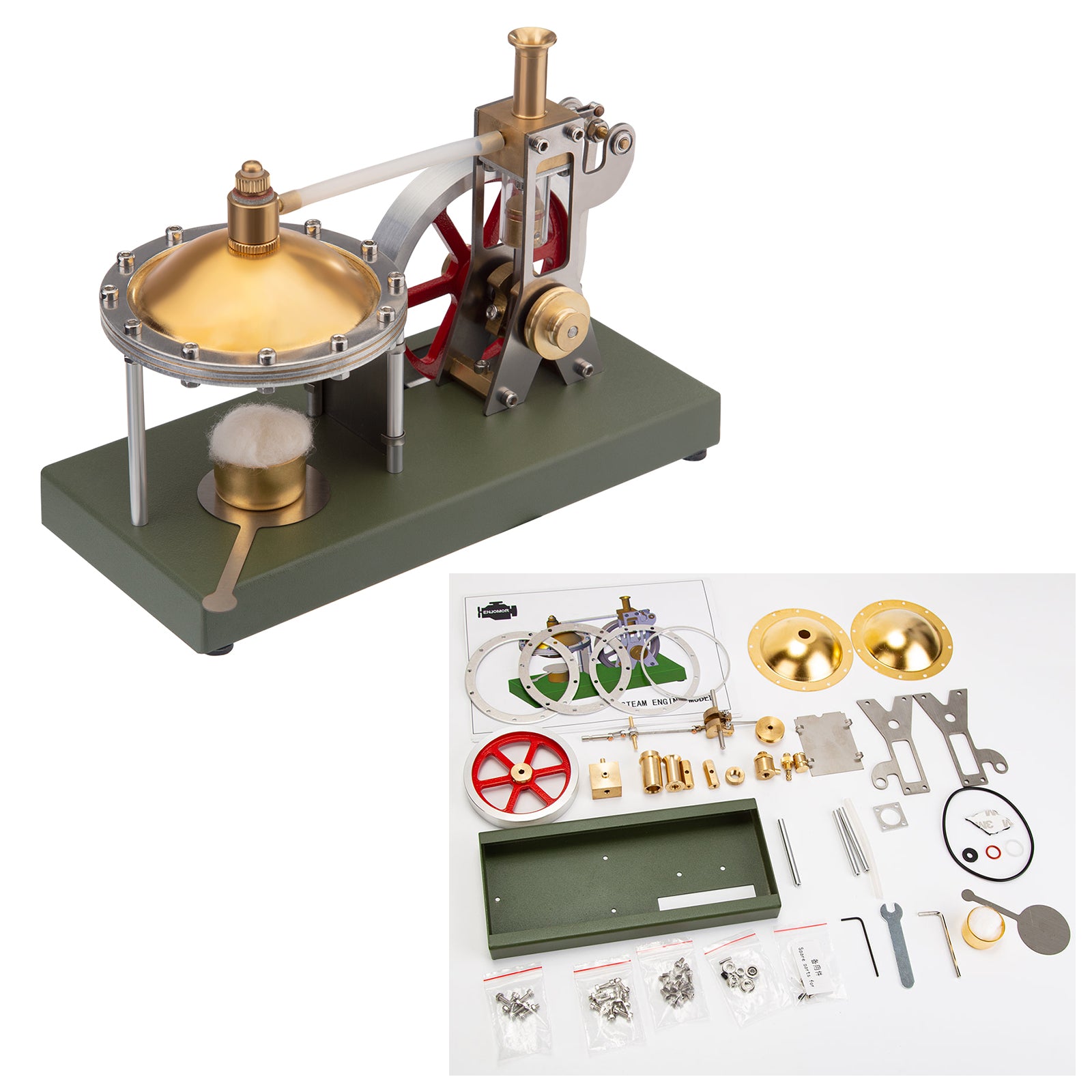 Retro Steam Engine Kit with Boiler