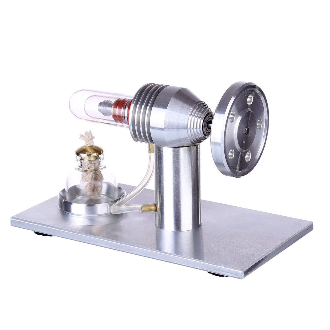 Metal Stirling Engine Model External Combustion Engine Model Physics Experiment - enginediy