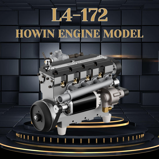 HOWIN L4 Engine 17.2cc SOHC Inline 4 Cylinder 4 Stroke Water-cooled Electric Nitro IC Engine Model