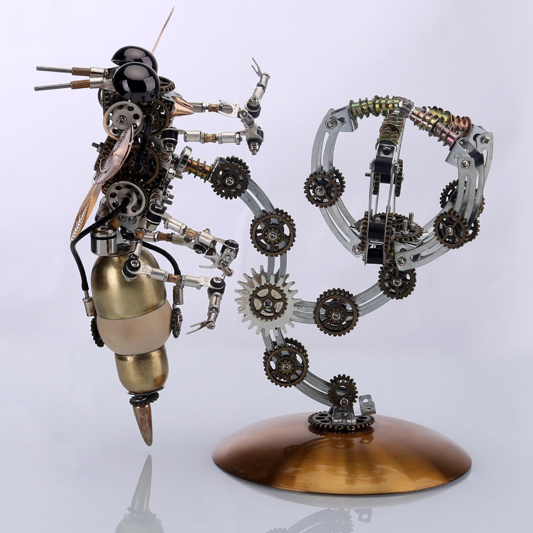 627PCS Metal Steampunk Kit Toy Mechanical Wasp