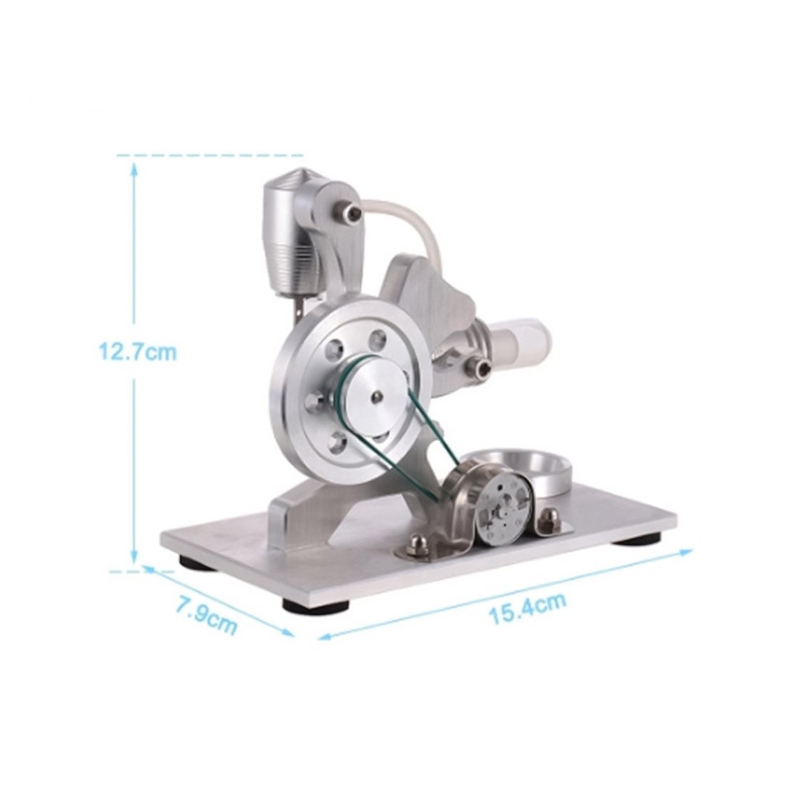 Stirling Engine Model Squirrel Design Single Cylinder Stirling Engine with Electricity LED Generator - enginediy