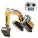 1: 16 2.4 RC Excavator Simulation Hydraulic Drive Grab All Alloy Engineering Vehicle Model - enginediy