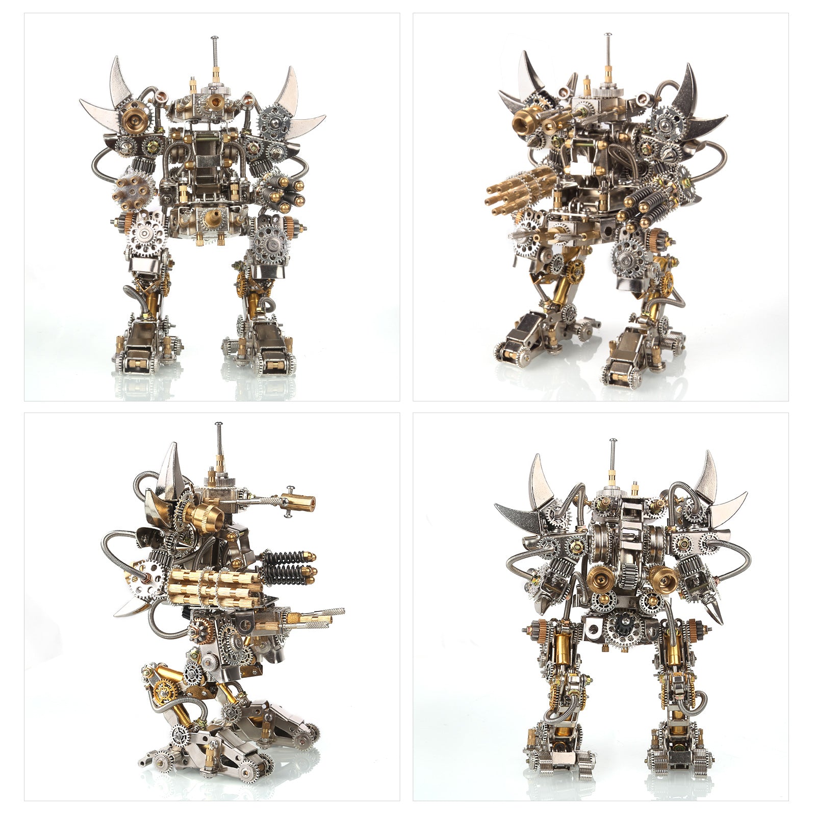 3D Metal Mechanical Puzzle Magnetic Mecha DIY Assembly Model Kit for Kids, Teens, and Adults