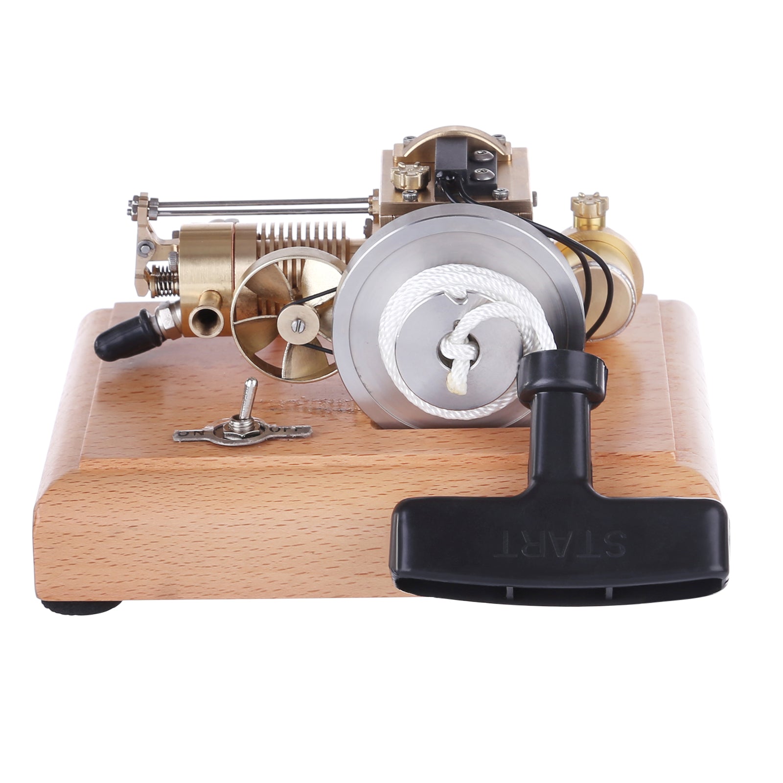 M16B 1.6cc Mini 4 Stroke Gasoline Engine Model Horizontal Air-cooled Single-cylinder Internal Combustion Engine with Wooden Base