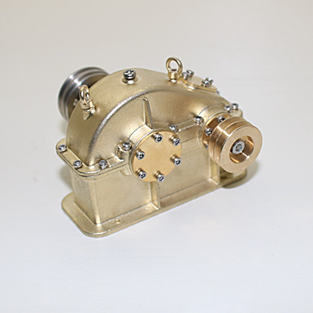 Mini Brass Gear Reducer for Steam Engine Internal Combustion Engine Model