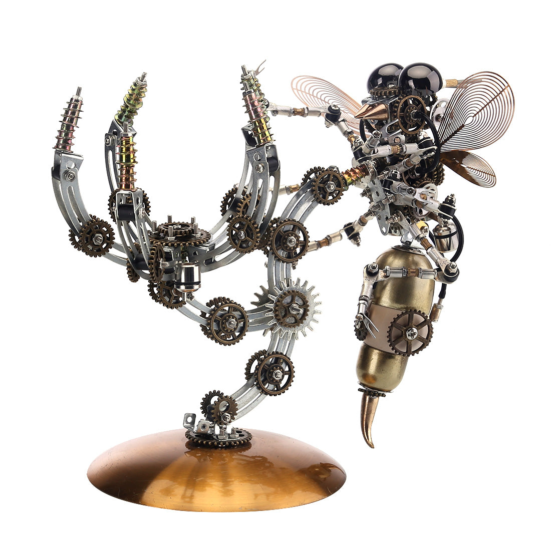 627PCS Metal Steampunk Kit Toy Mechanical Wasp