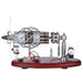 16 Cylinder Swash Plate Stirling Engine Generator Model with LED and Voltage Digital Display Meter