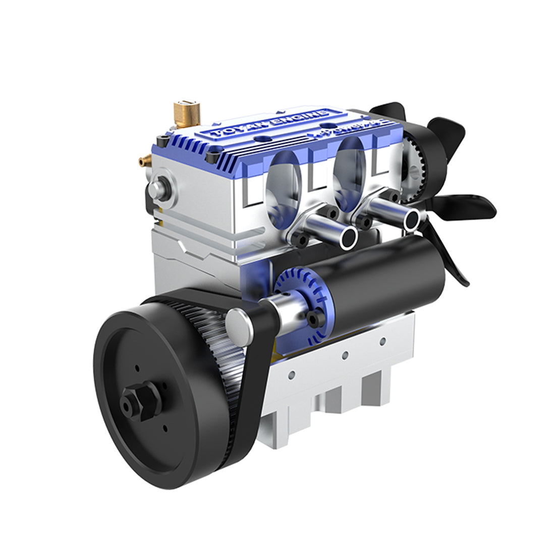 TOYAN FS-L200 2 Cylinder 4 Stroke Model Engine Kit - Build Your Own Engine that Works