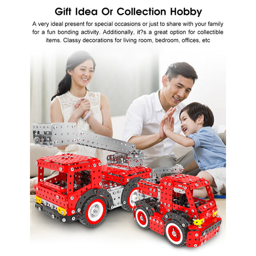 DIY Self Assemble 3D Metal Puzzle Building Blocks Set Fire Fighting Truck  Toy Alloy Car for Boy Kids Adults Funny Gift - China 3D Metal Puzzle Toy  and Alloy Fire Fighting Truck