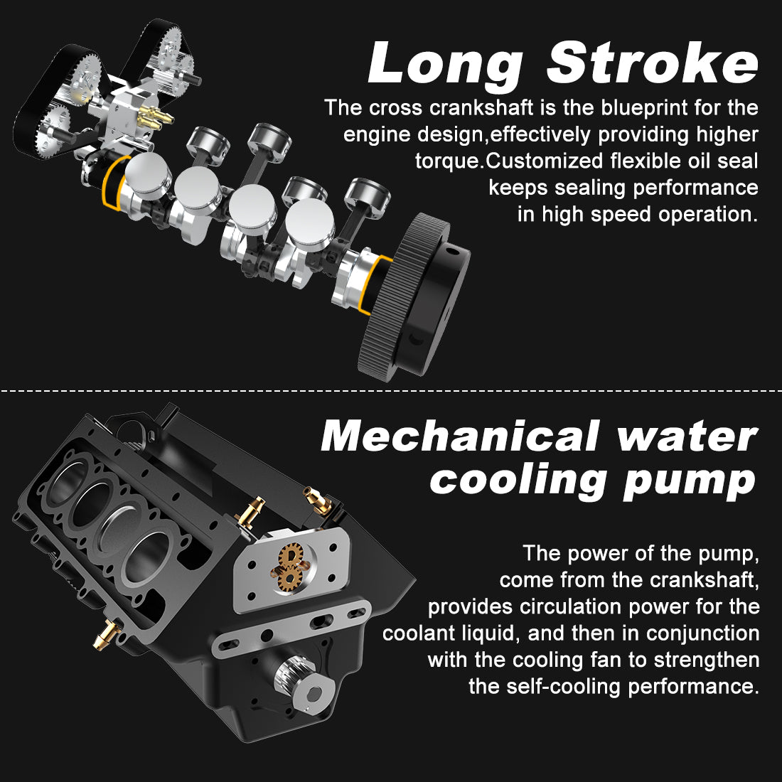 TOYAN V8 Engine FS-V800 28cc Nitro Engine - Build Your Own V8 Engine - V8 Engine Model Kit That Works